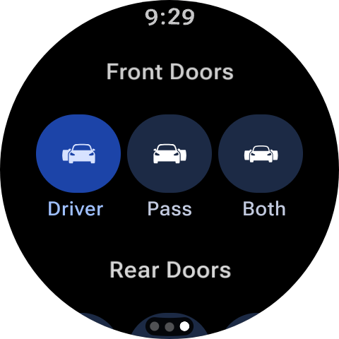 Watt Key door control screen